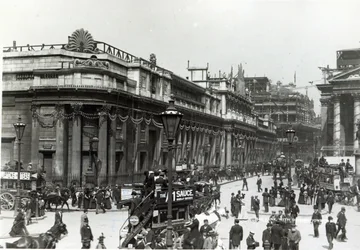 The Bank of England Decorated for Queen Victoria